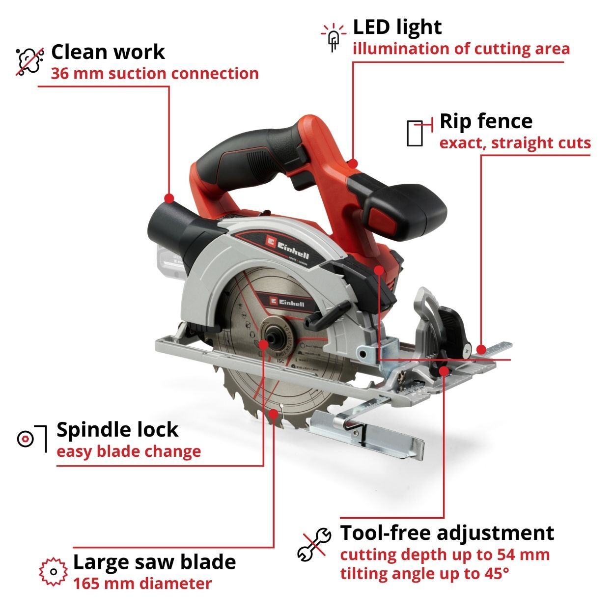 Einhell PXC 18V 165mm Circular Saw