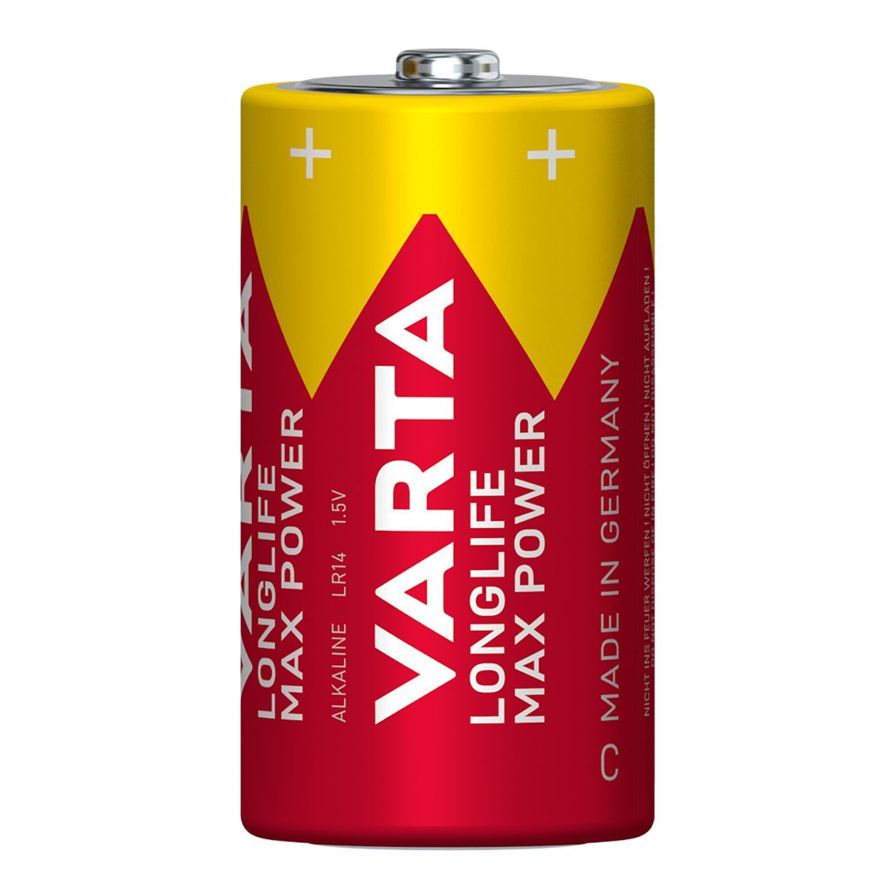 Varta C Longlife Max Power LR14 Alkaline Battery Pack of 2