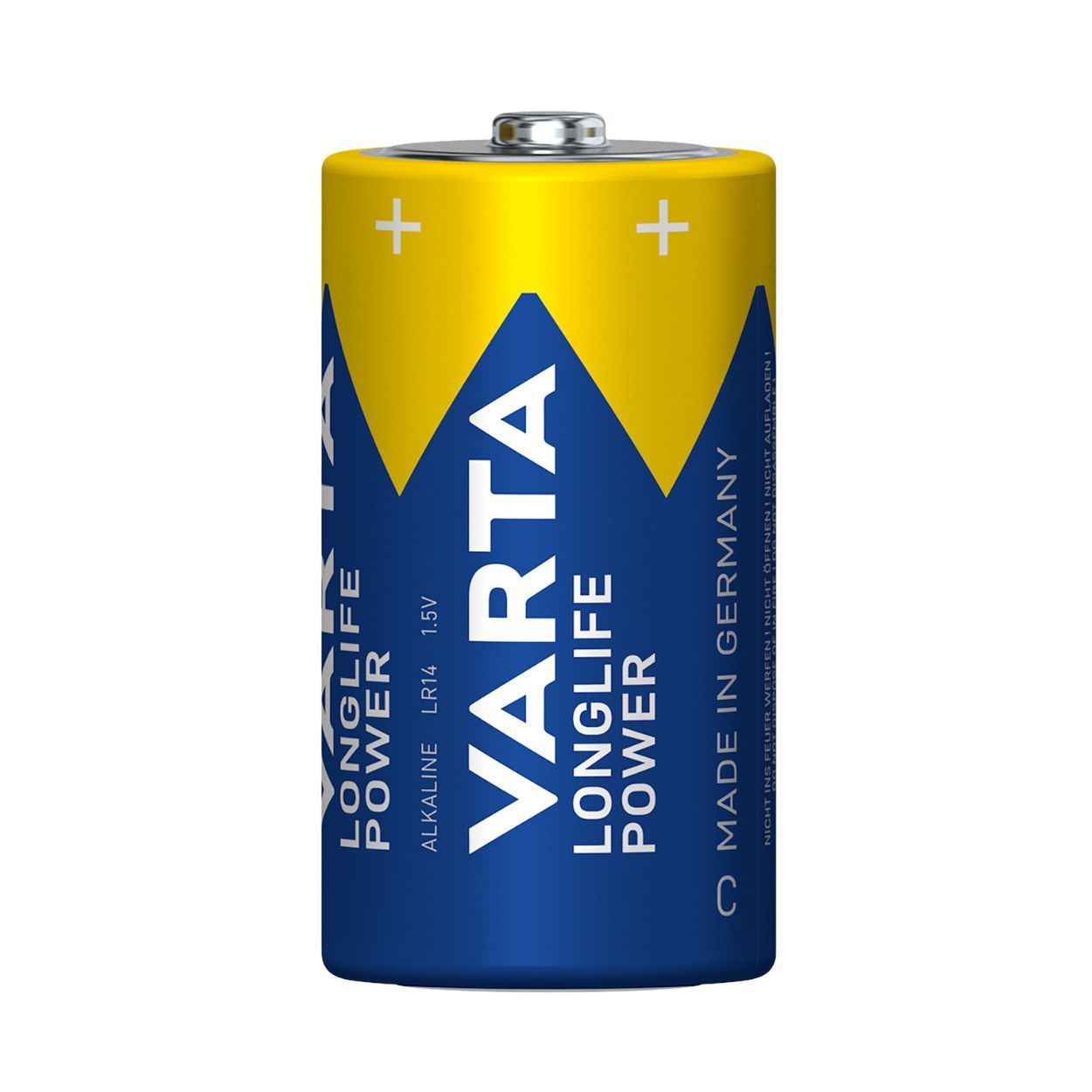 Varta C Longlife Power Alkaline Battery LR14 Pack of 2