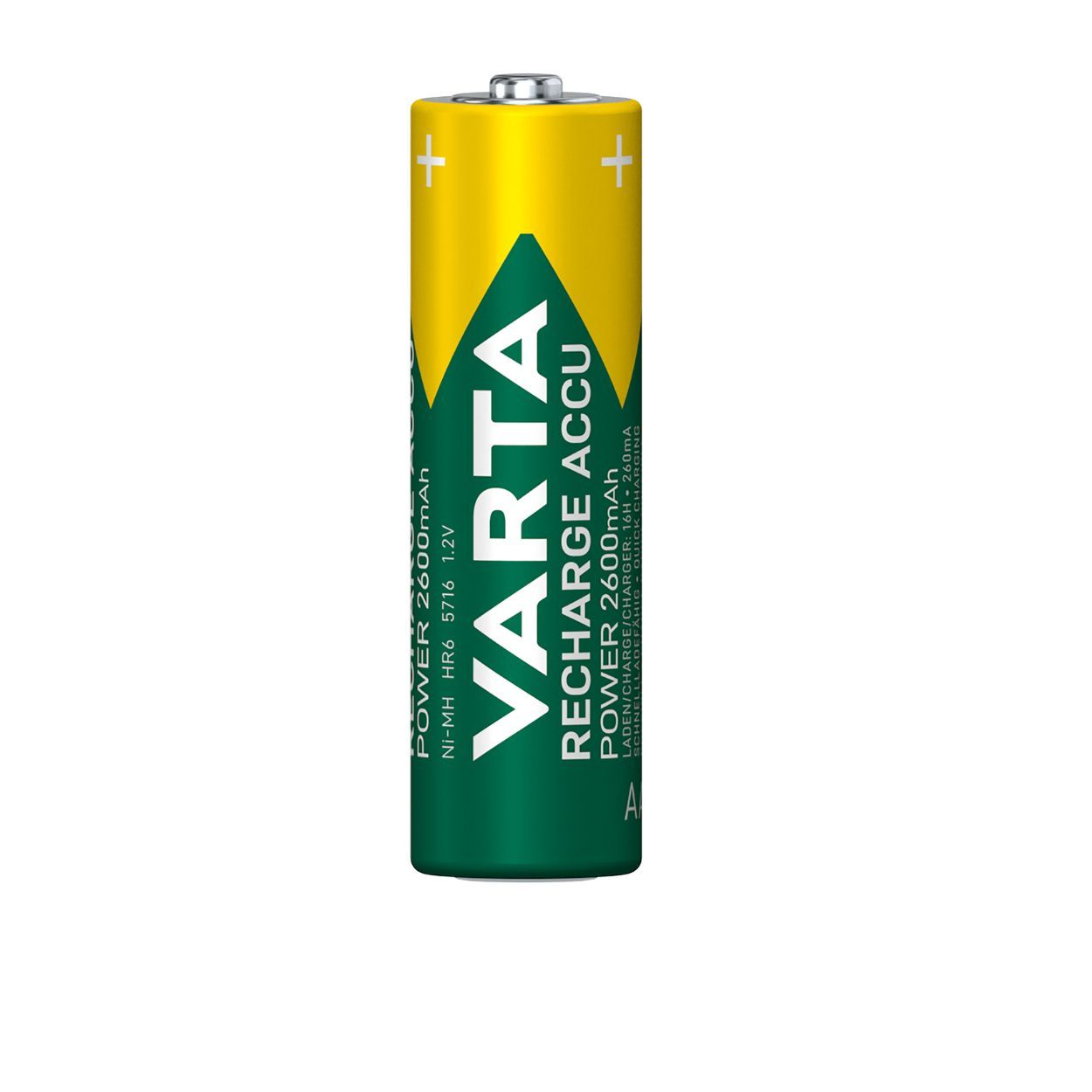 Varta Rechargeable AA Batteries 2600Mah Pack of 4