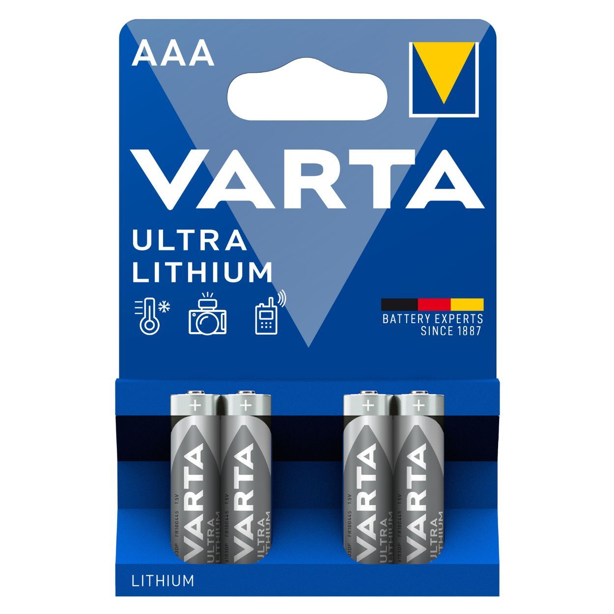 Varta Ultra Lithium Battery AAA 4Pk
