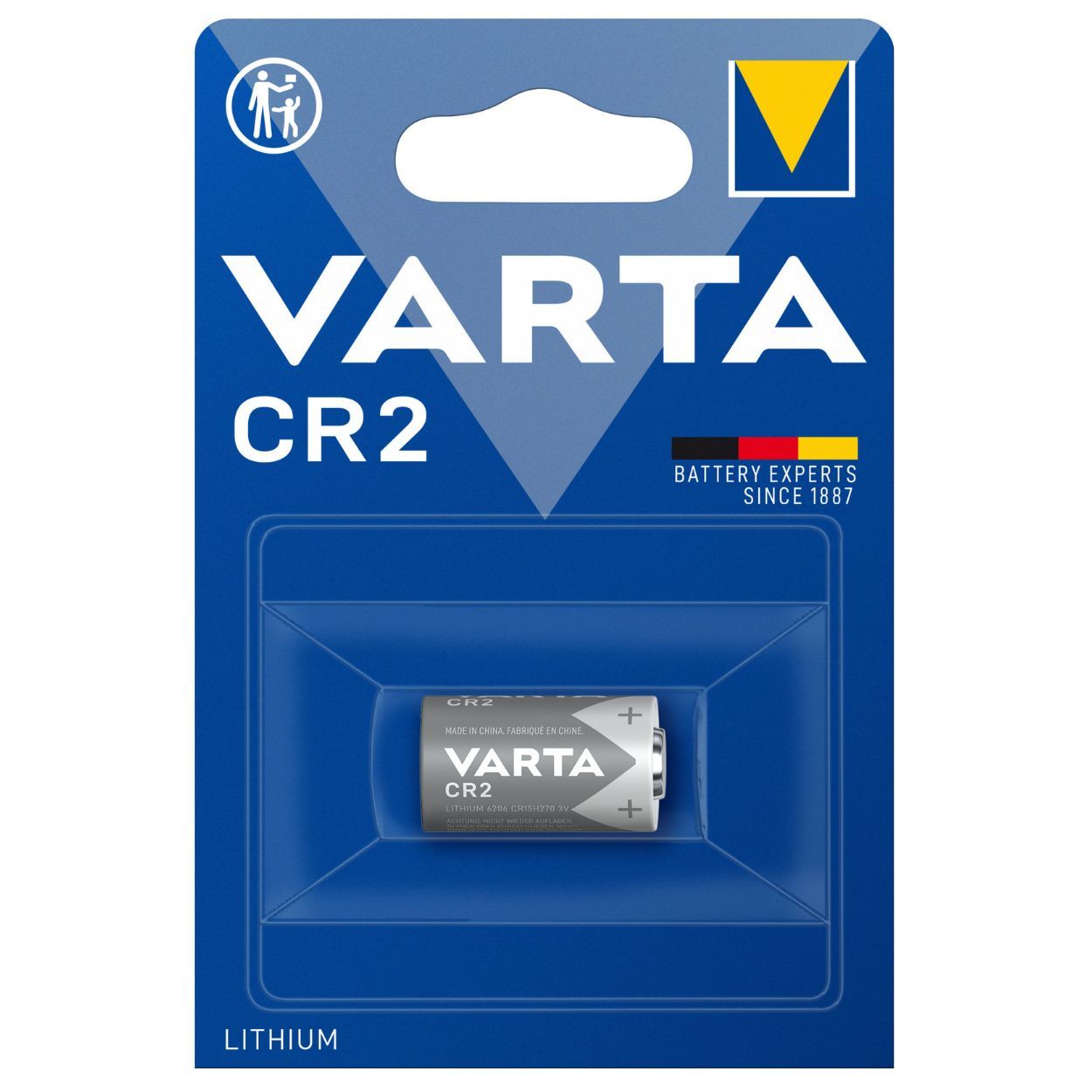 Varta Cr2 Professional Lithium Battery 3V 6206 Pack of 1