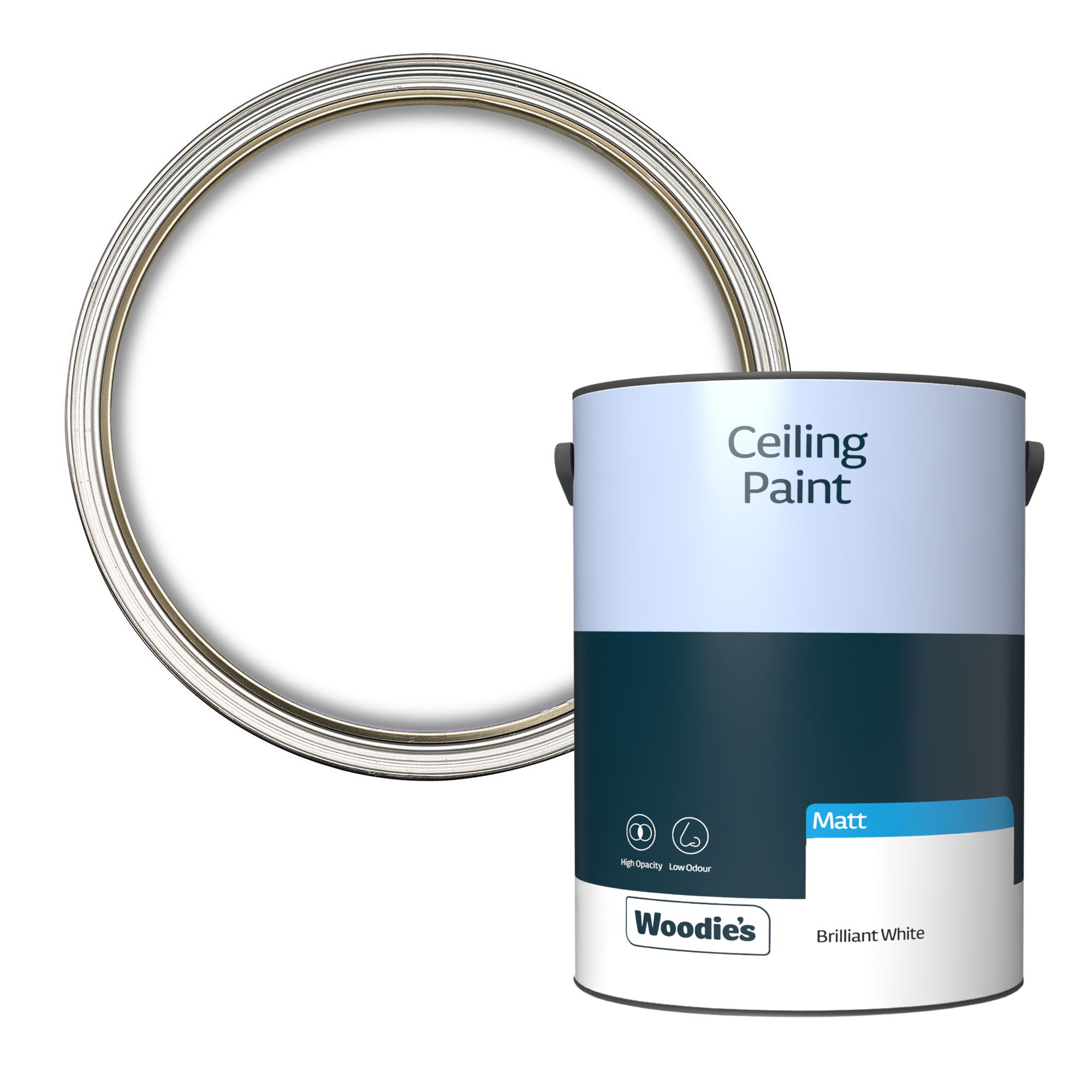 Woodie's Ceiling Paint Pure Brilliant White 5Ltr