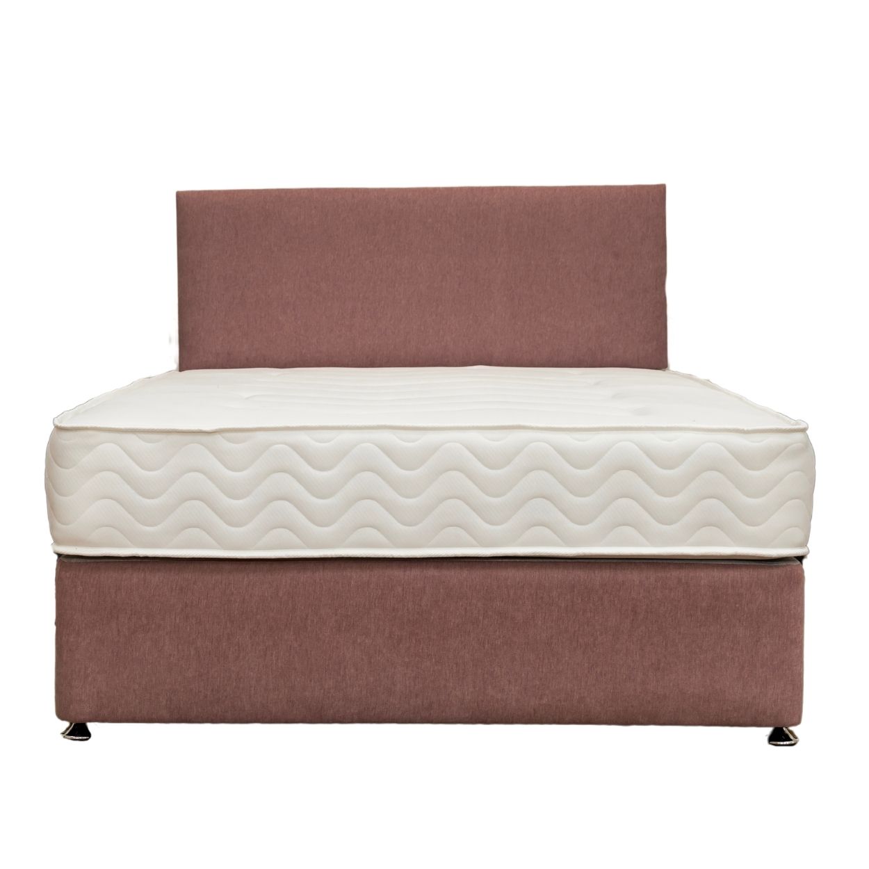Small Double (4ft) DFI Beds Ashgrove Divan Bed and Headboard Grey 2 Drawer Storage