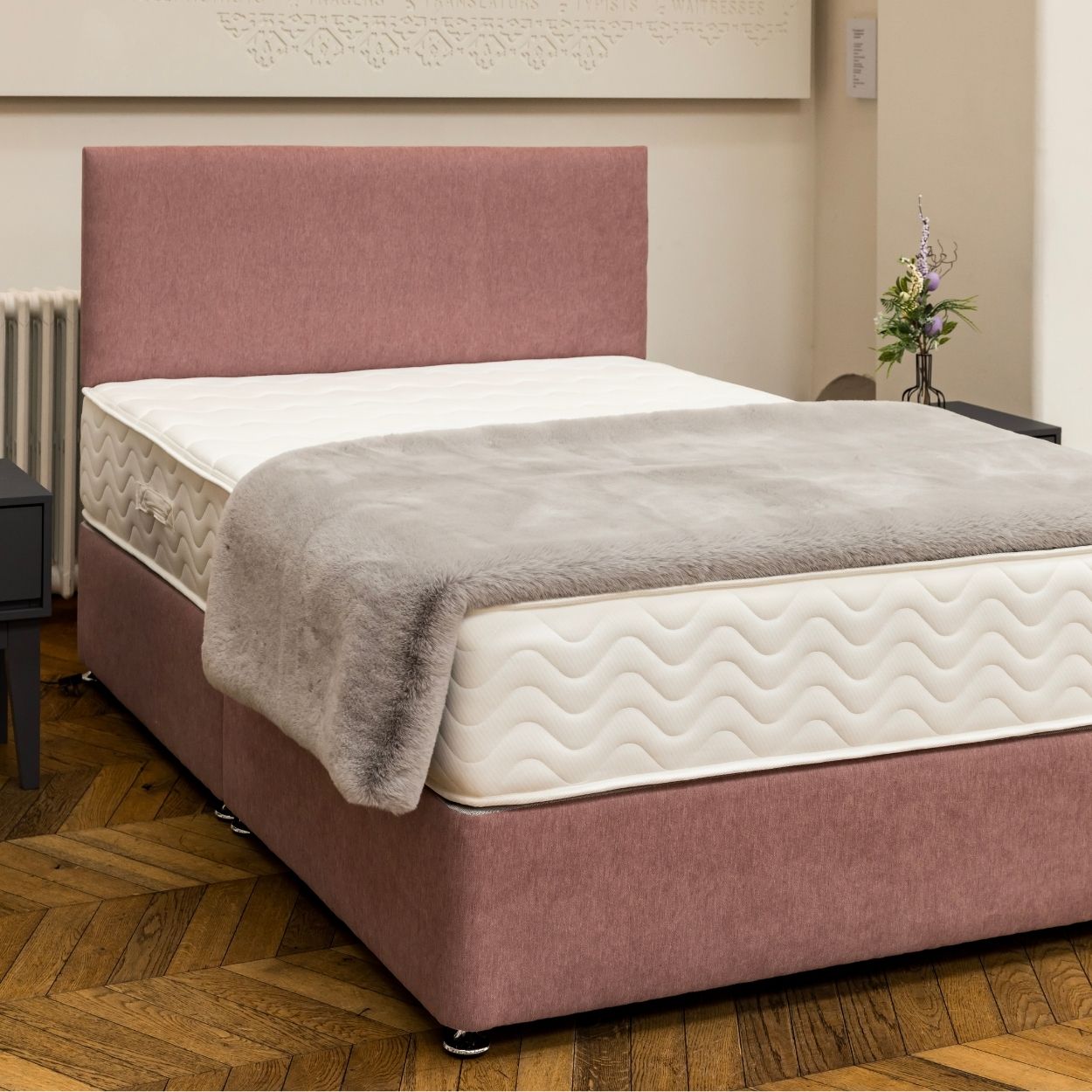 DFI Beds Ashgrove Divan Bed and Headboard Soft Tan