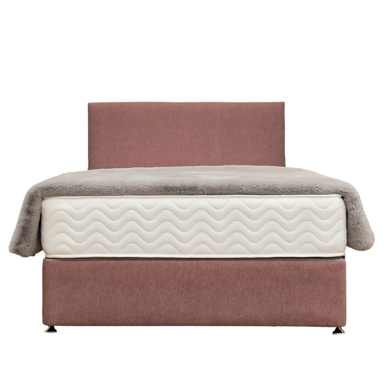 DFI Beds Ashgrove Divan Bed and Headboard Dark Grey