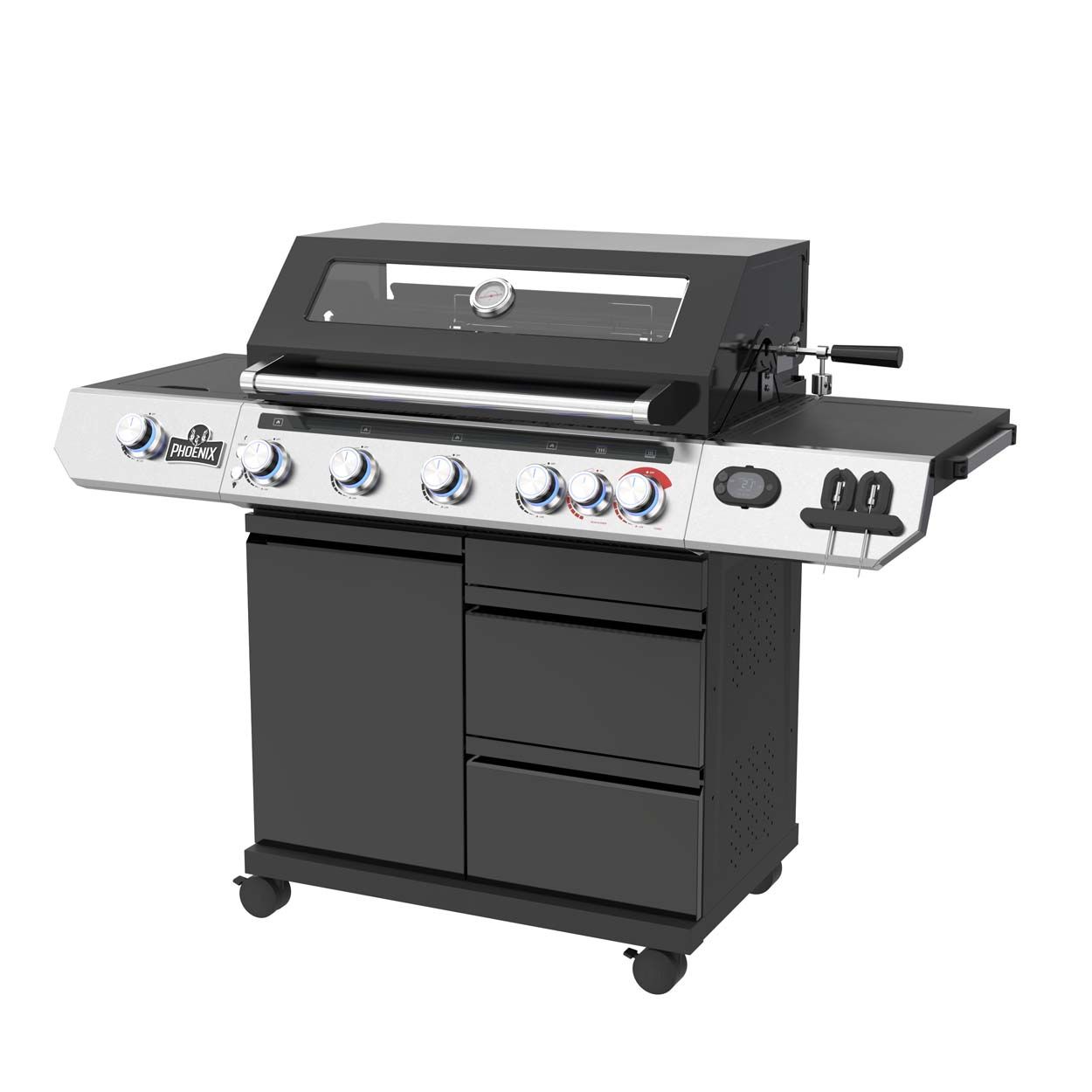 Phoenix Gas BBQ 5 Burner With Smart Thermometer