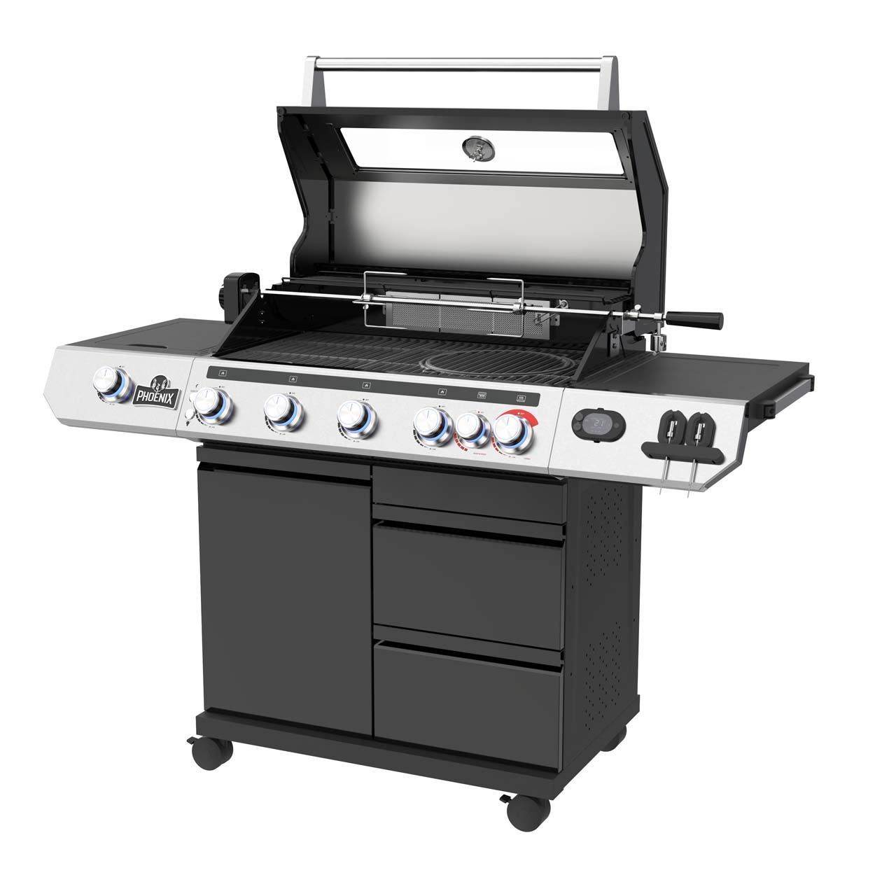Phoenix Gas BBQ 5 Burner With Smart Thermometer