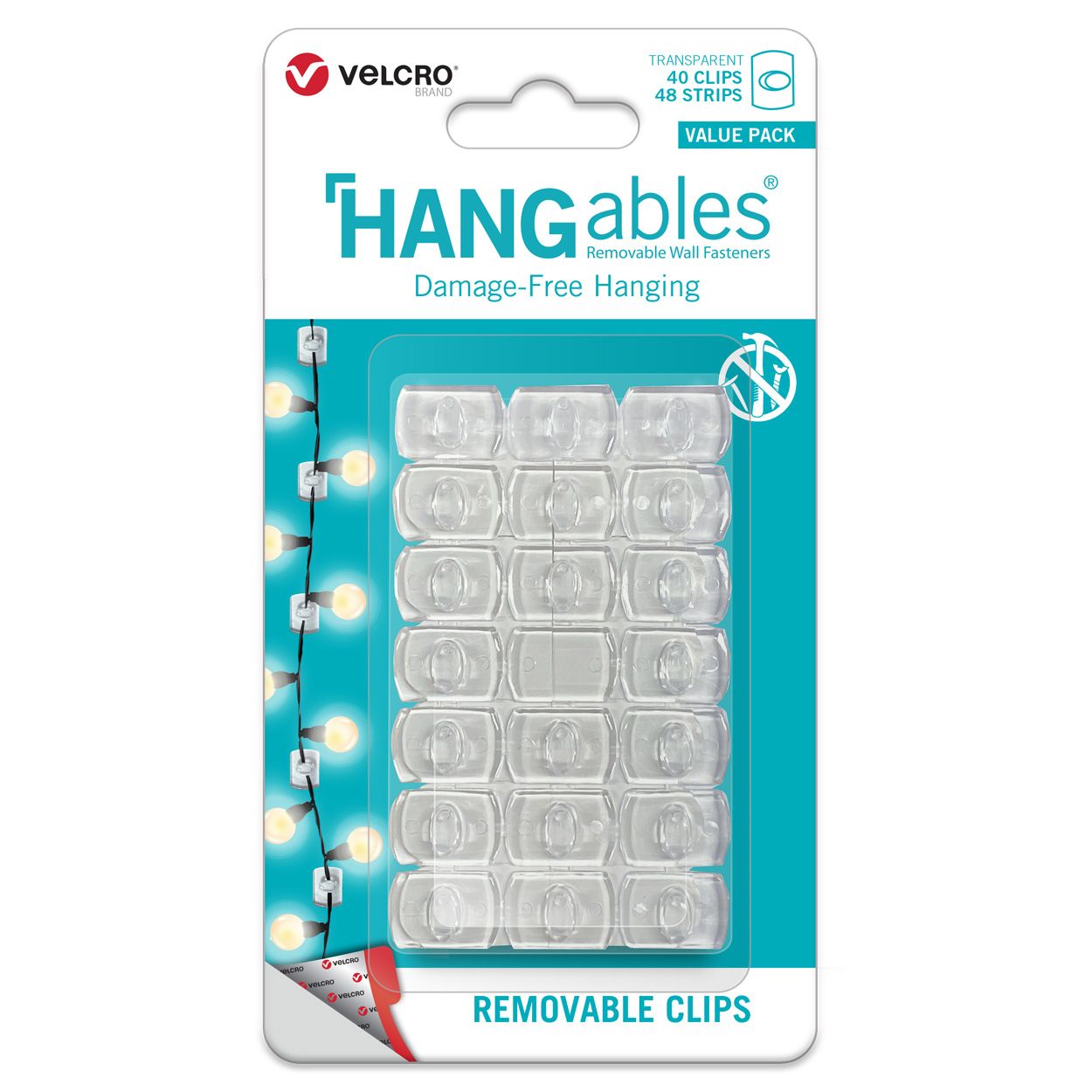 HANGables Removable Decorating Clips Clear x40