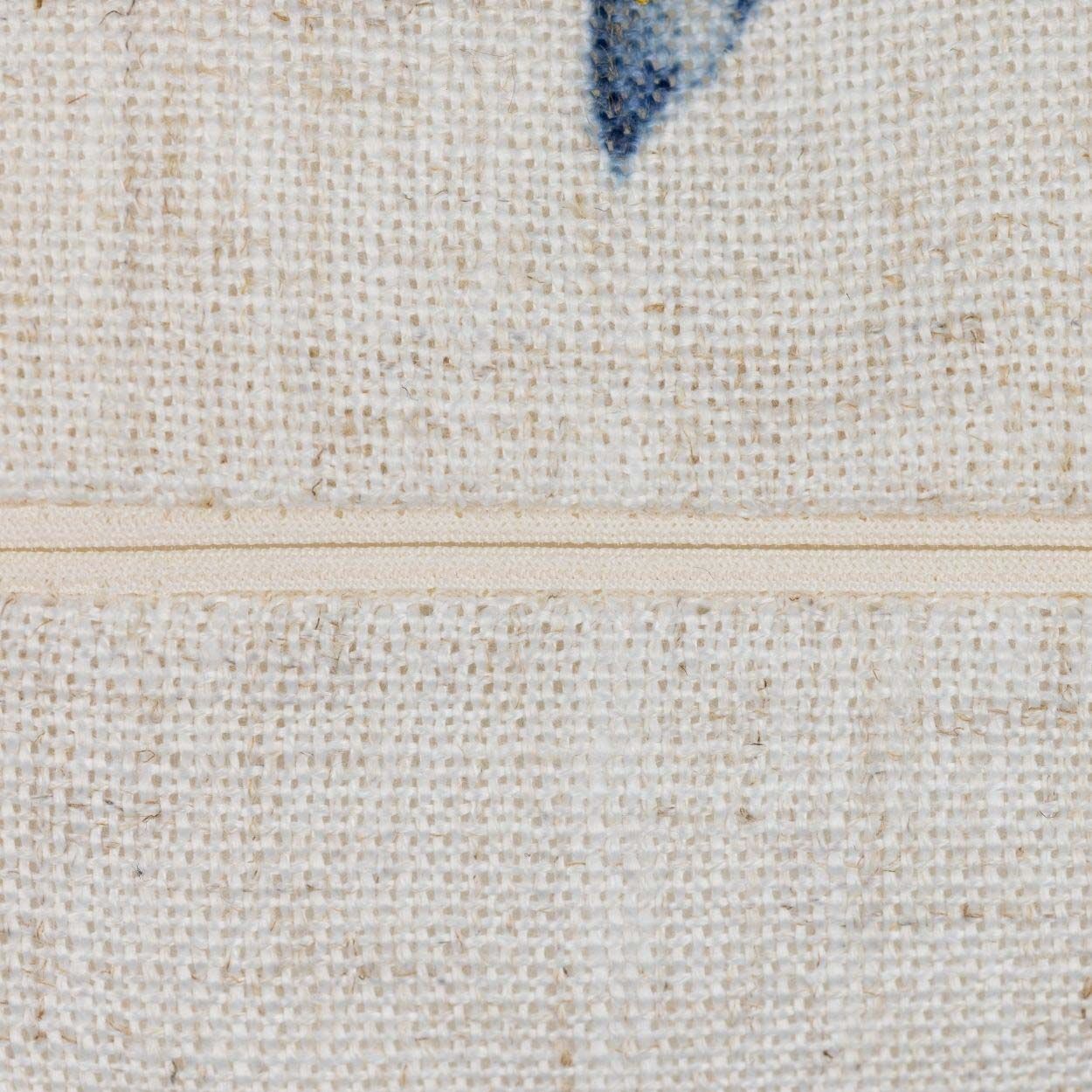 Feather Cushion 45x45 Blue