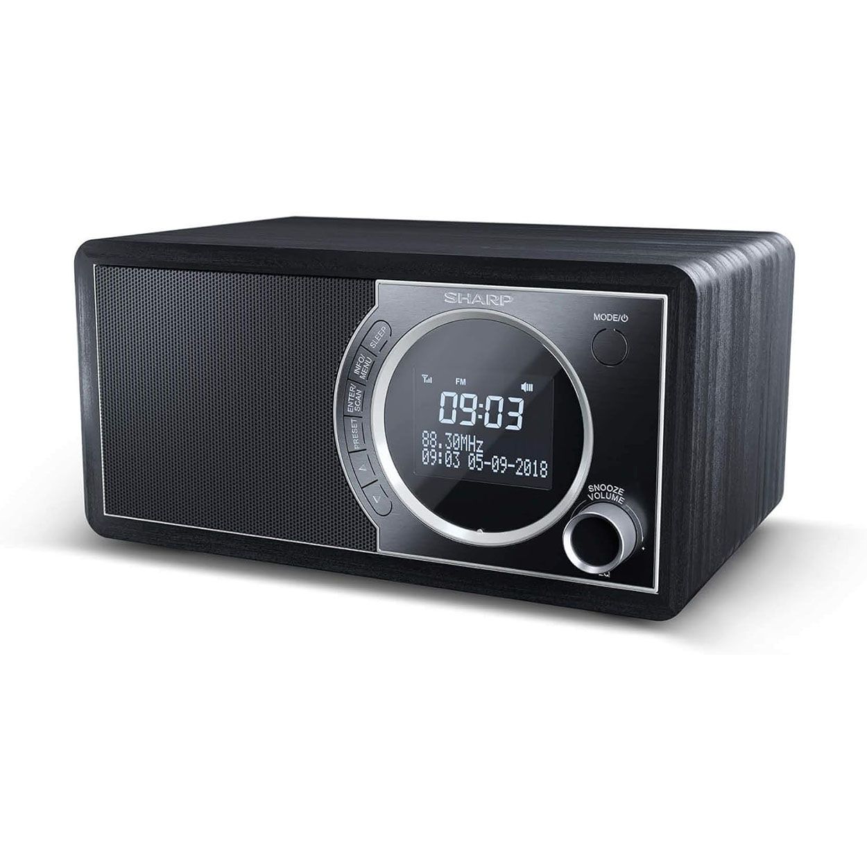Sharp Mono digital radio - Black