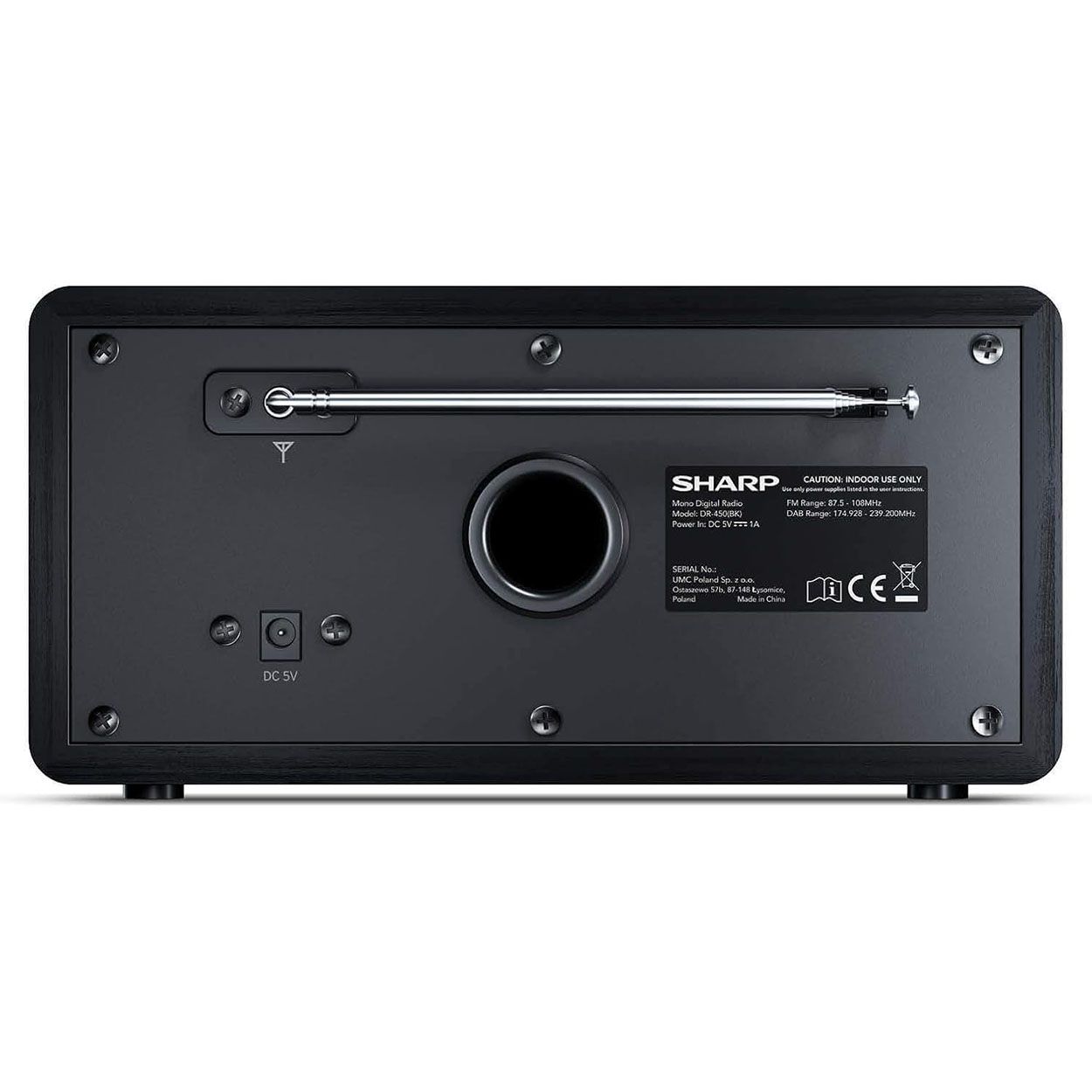 Sharp Mono digital radio - Black