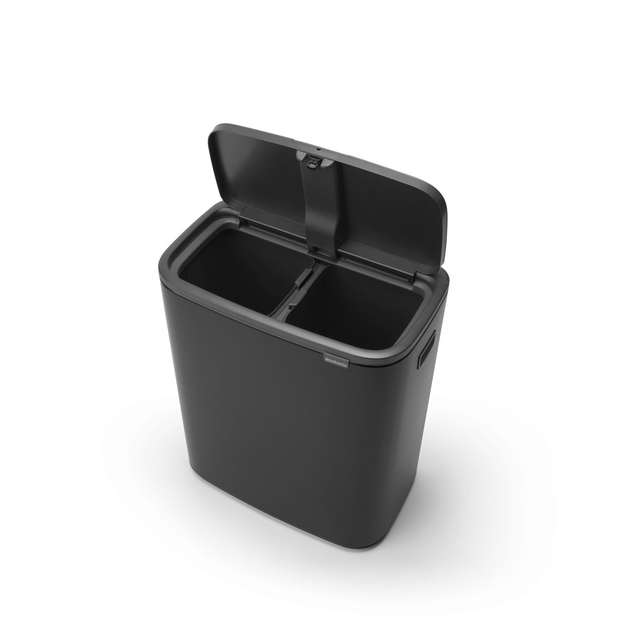 Brabantia Bo Touch Bin, 2x30L - Matt Black
