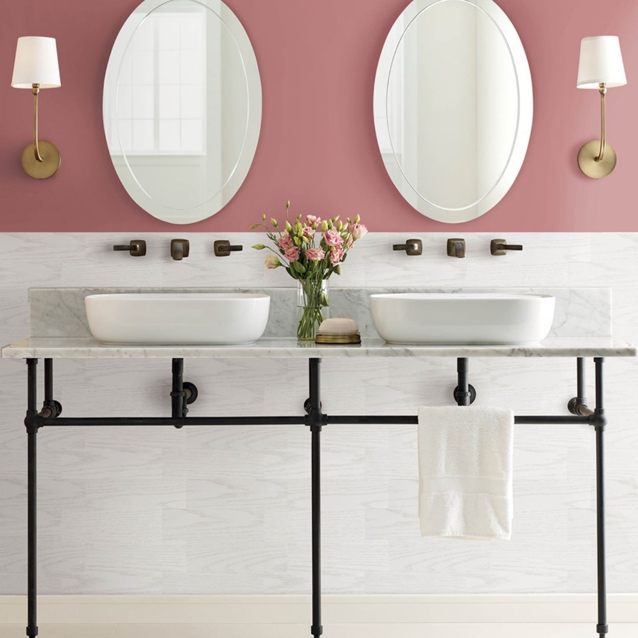 Faux Wood Whitewash Peel & Stick Wall