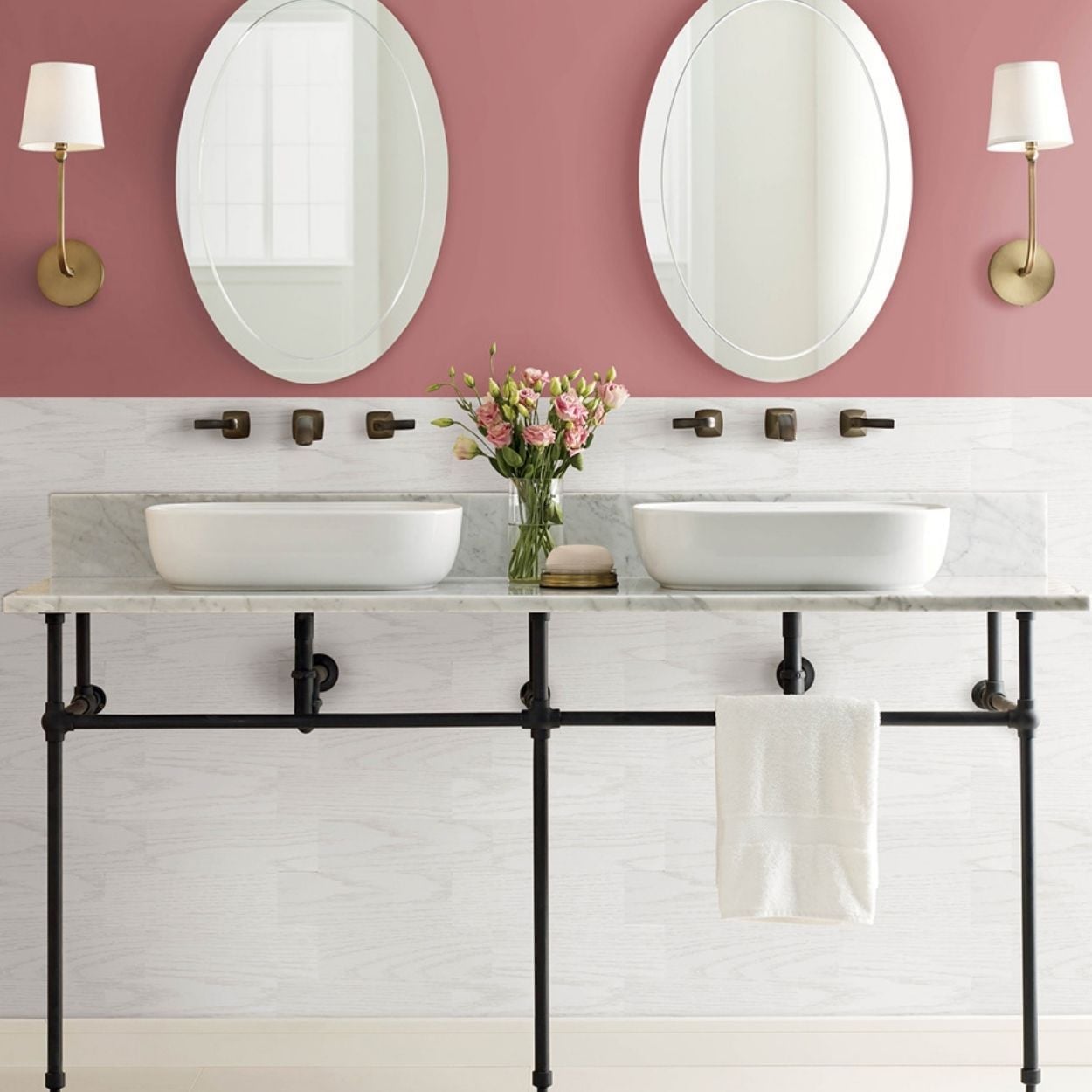 Faux Wood Whitewash Peel & Stick Wall