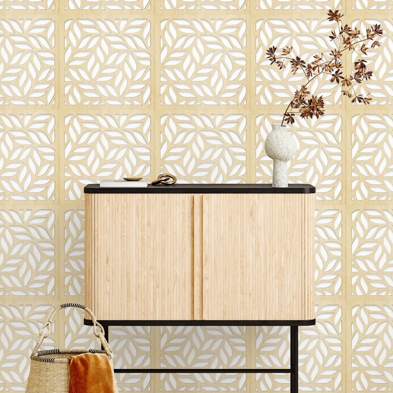 Wallpops Natural Leaf P&S Wooden Decor