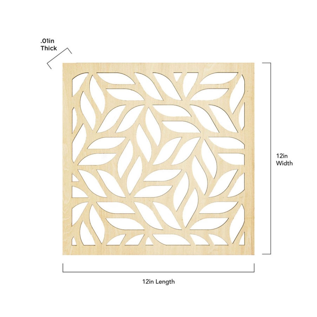 Wallpops Natural Leaf P&S Wooden Decor
