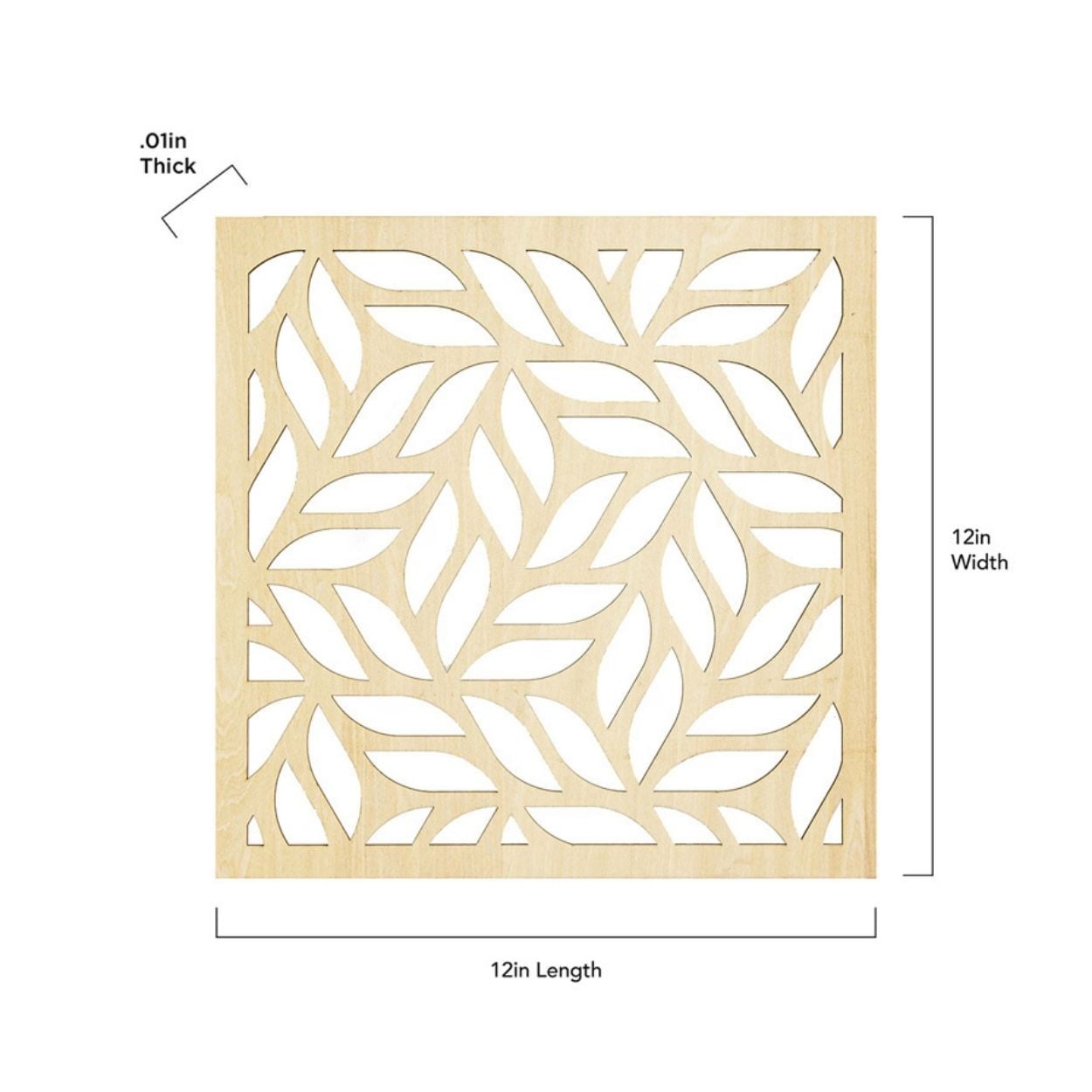 Wallpops Natural Leaf P&S Wooden Decor
