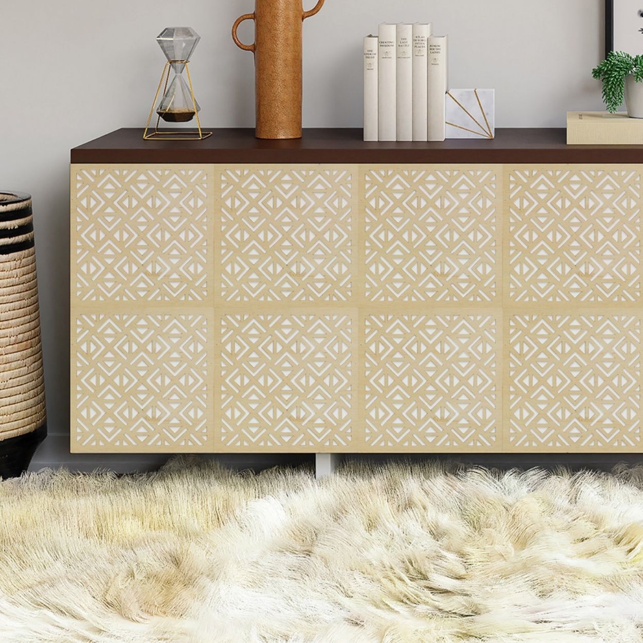 Wallpops Natural  Geo P&S Wooden Decor