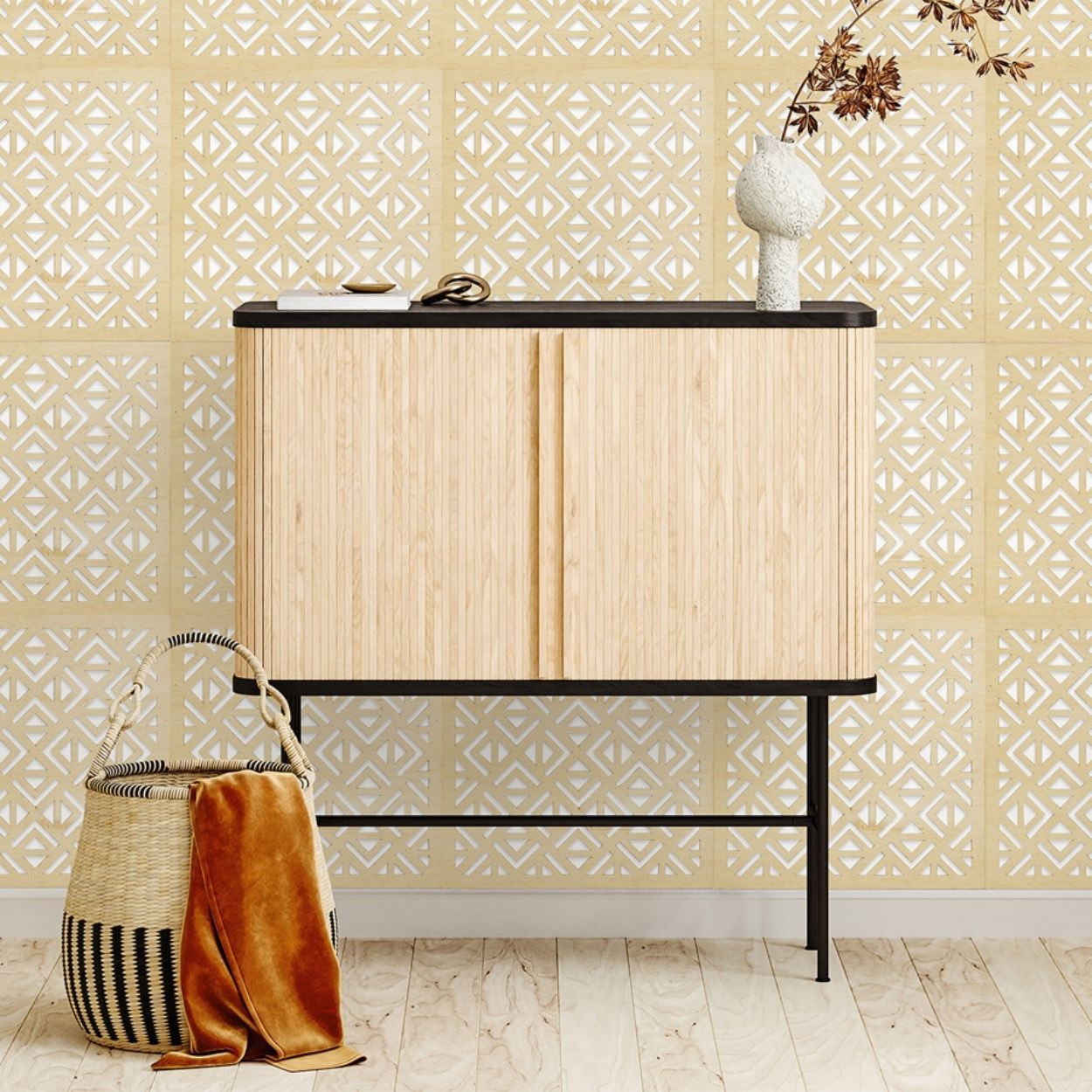 Wallpops Natural  Geo P&S Wooden Decor