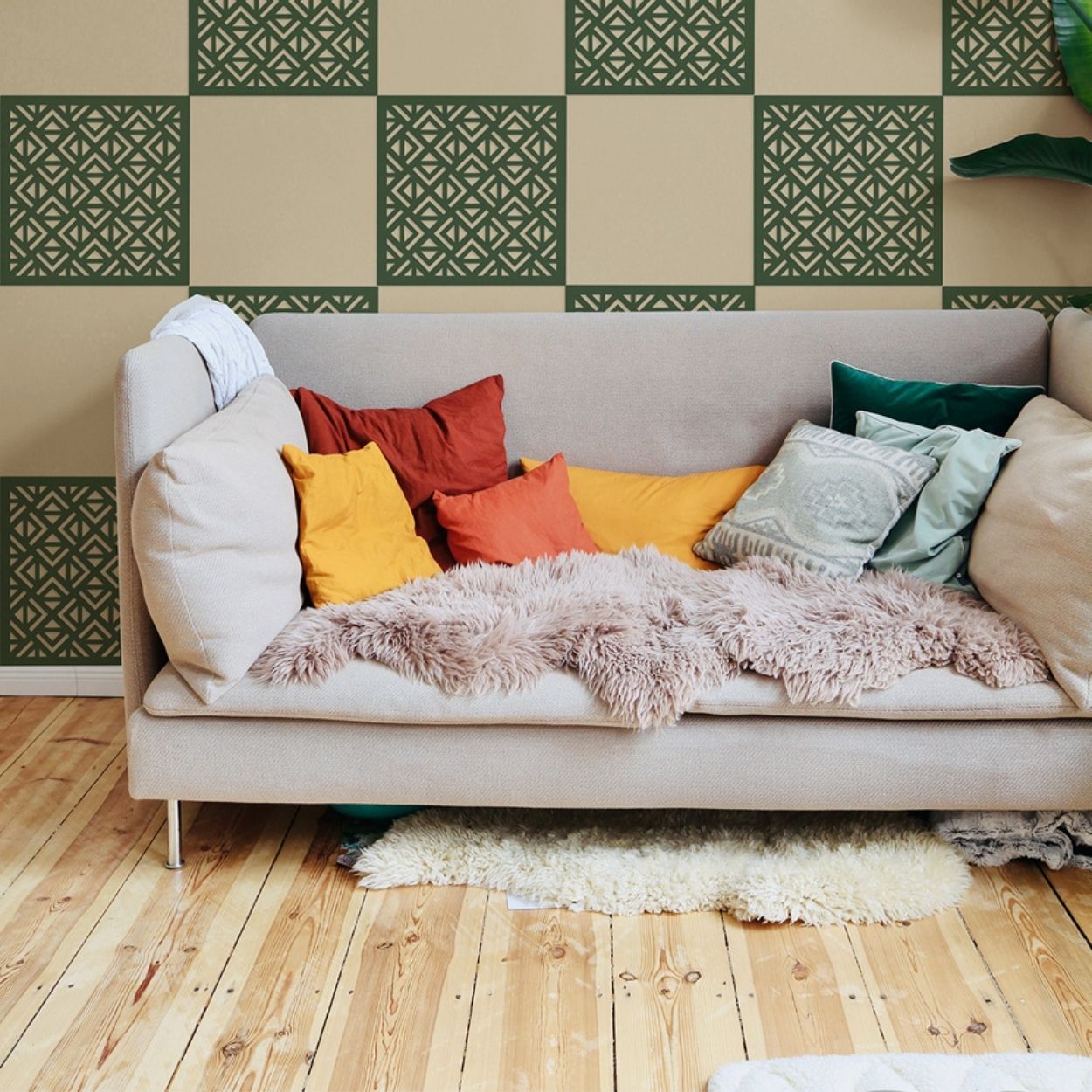 Wallpops Natural  Geo P&S Wooden Decor