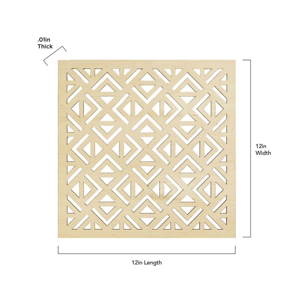 Wallpops Natural  Geo P&S Wooden Decor