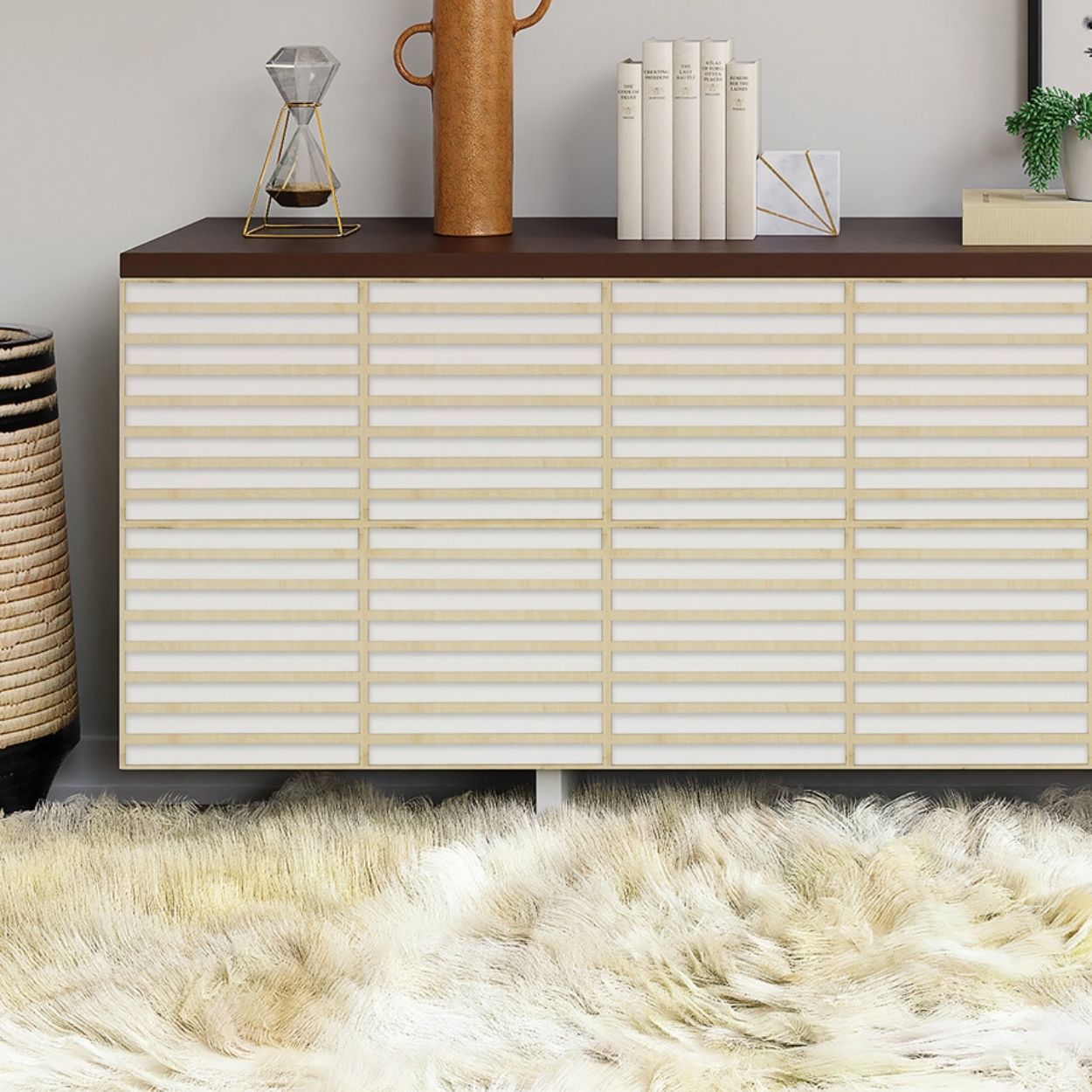 Wallpops Natural Slats P&S Wooden Decor