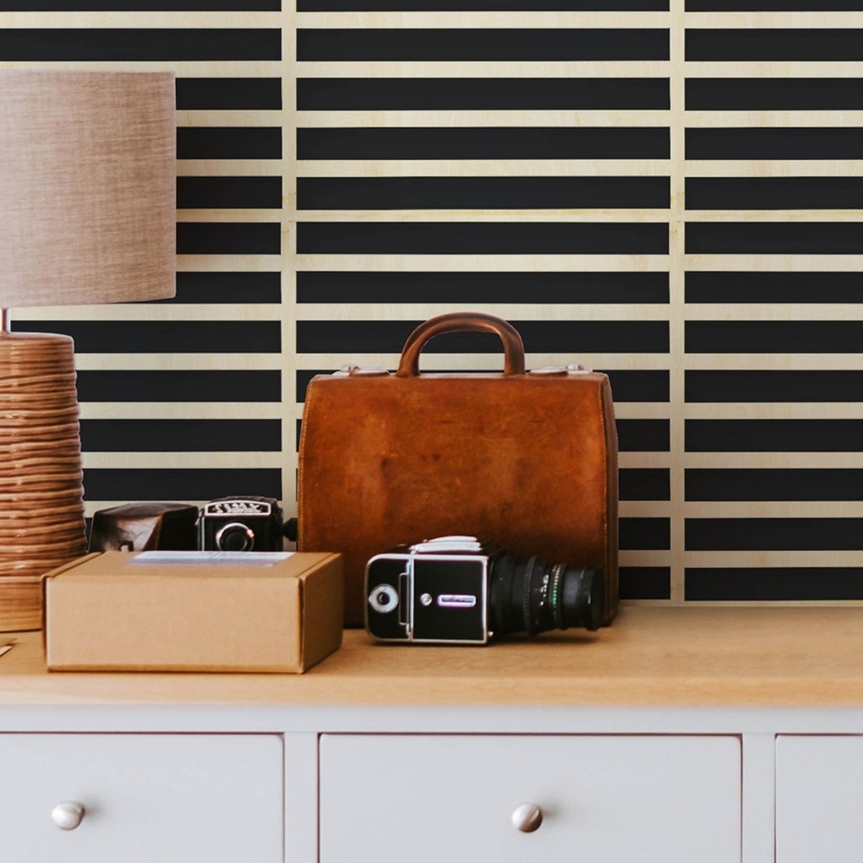Wallpops Natural Slats P&S Wooden Decor