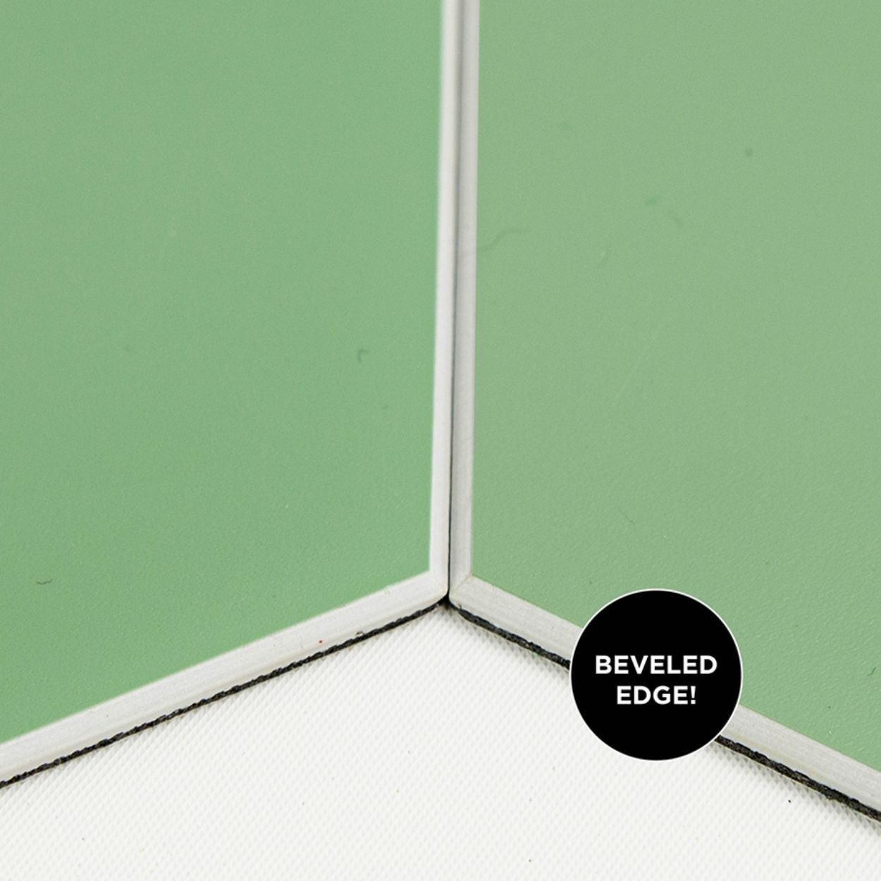 Hexagon Green Peel & Stick Luxury Wall
