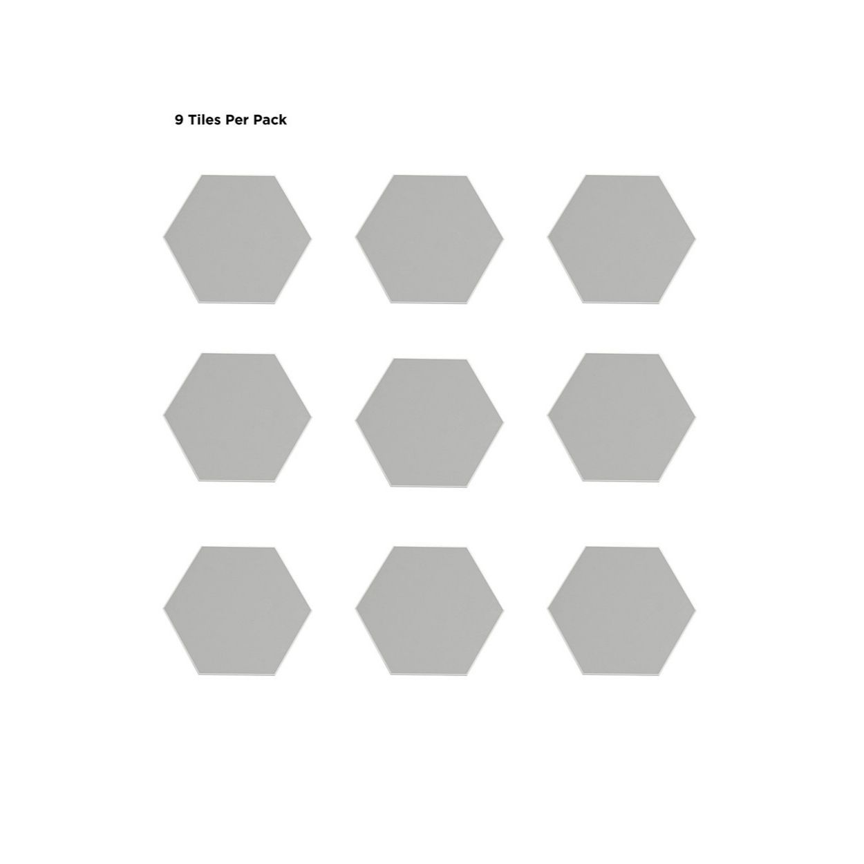 Hexagon Grey Peel & Stick Luxury Wall