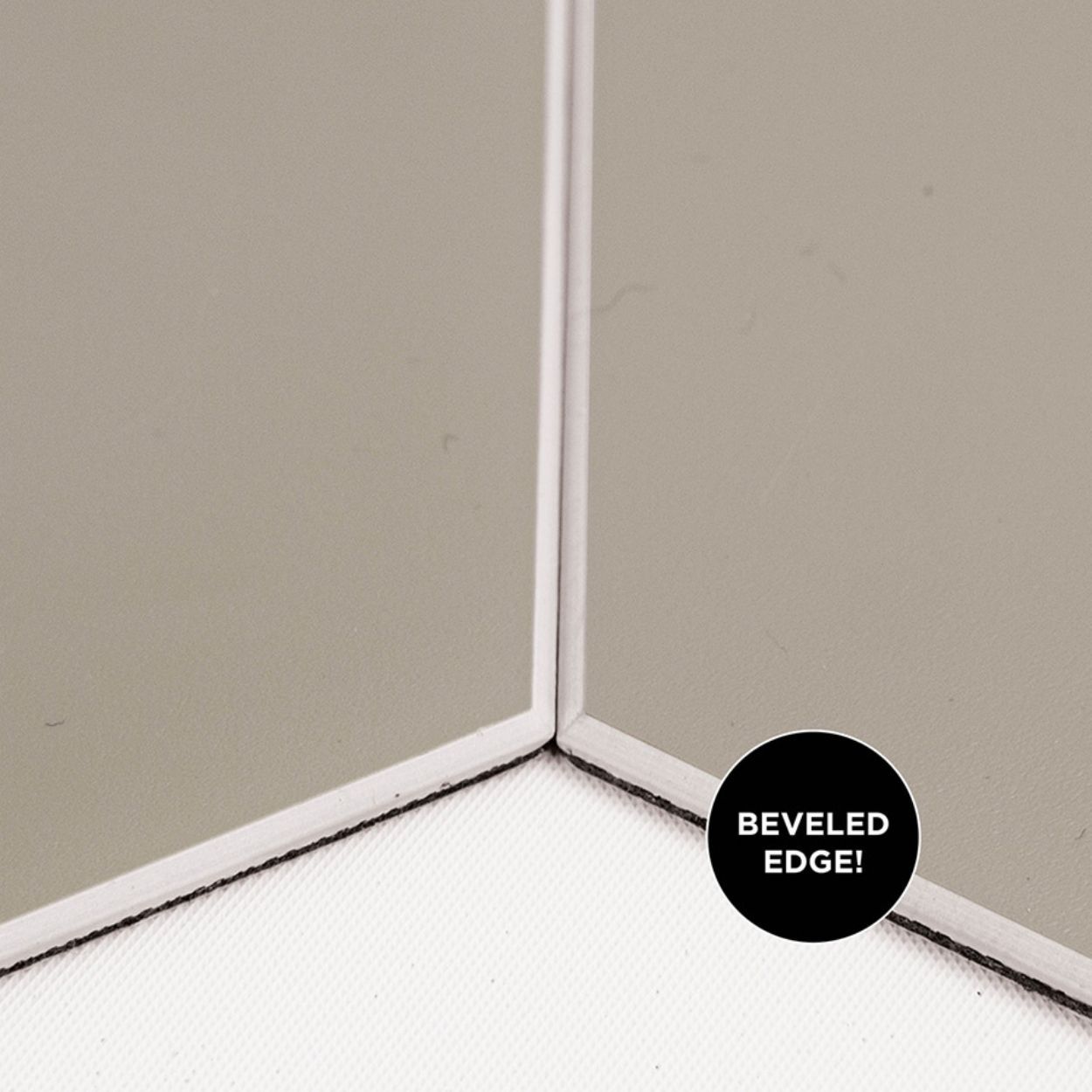 Hexagon Beige Peel & Stick Luxury Wall