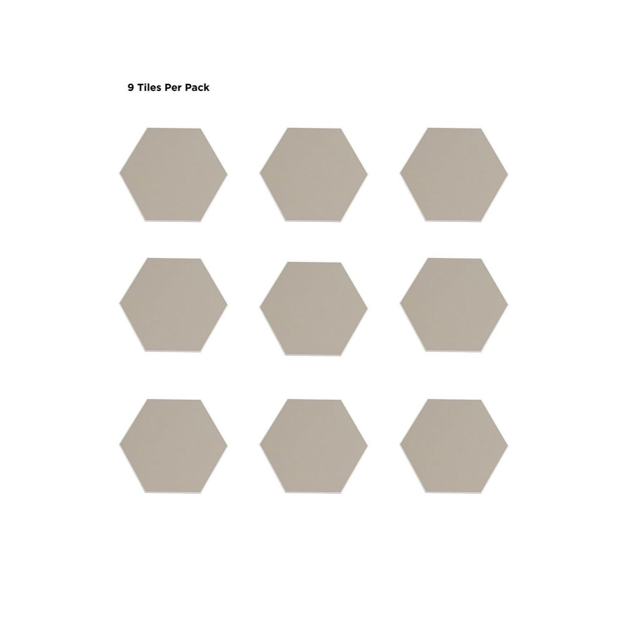 Hexagon Beige Peel & Stick Luxury Wall