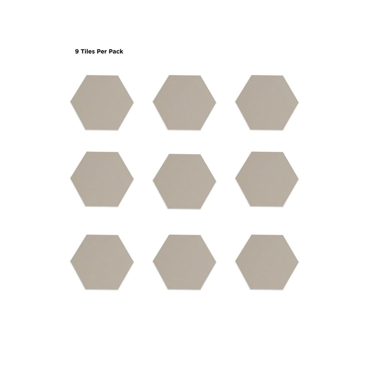 Hexagon Beige Peel & Stick Luxury Wall