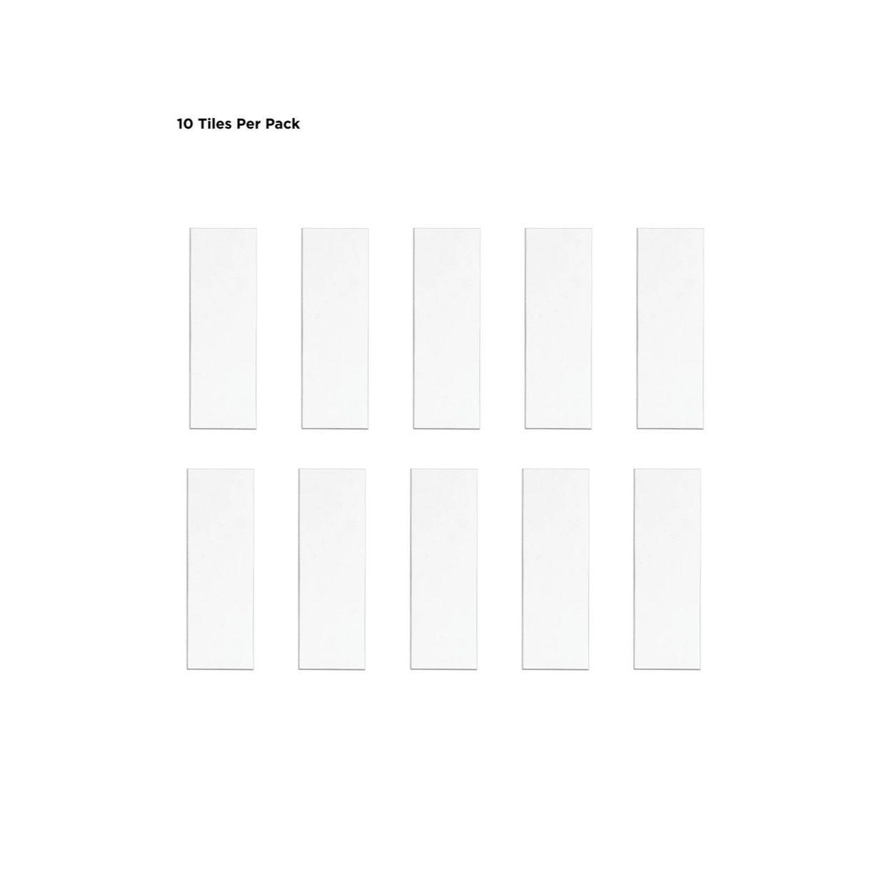 Subway White Peel & Stick Luxury Wall