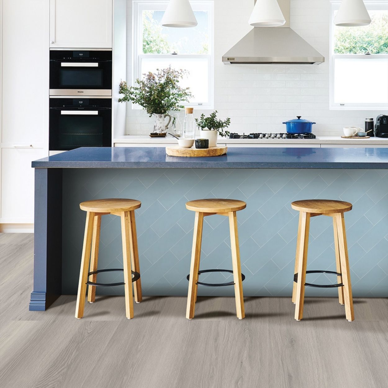 Subway Blue Peel & Stick Luxury Wall
