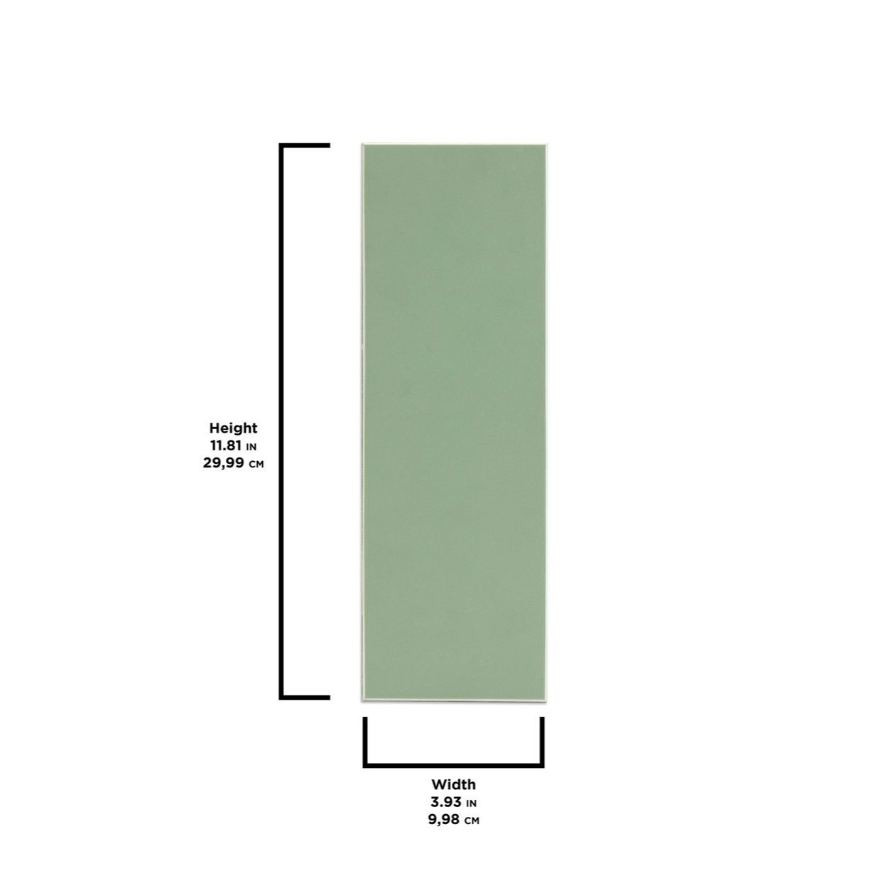 Subway Green Peel & Stick Luxury Wall