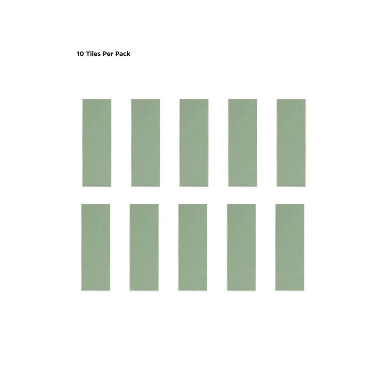 Subway Green Peel & Stick Luxury Wall