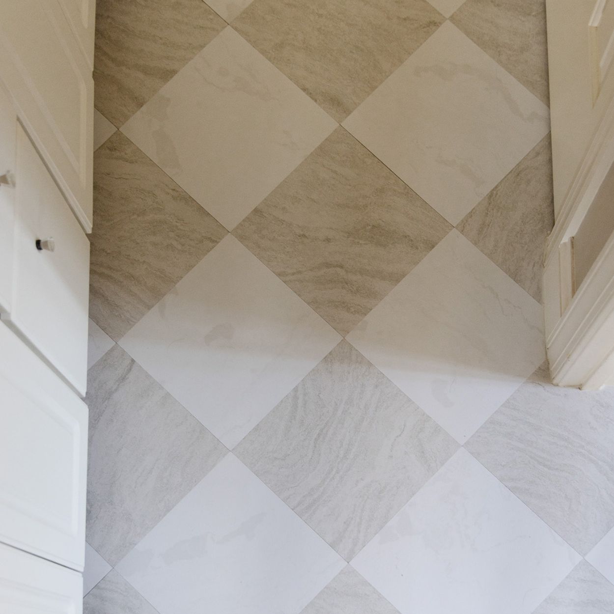 Bonneville Beige Peel & Stick Floor Tiles