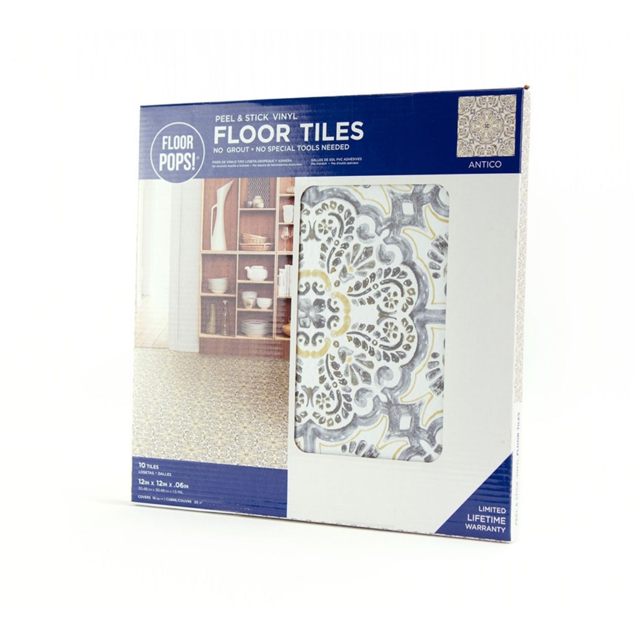 Antico Peel & Stick Floor Tiles