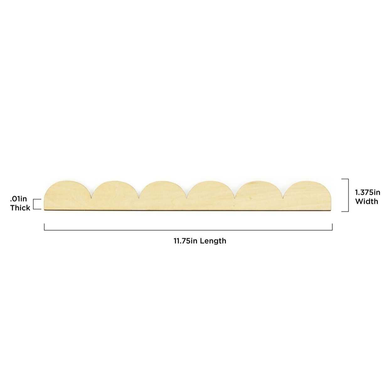 Wallpops Natural Mini Scallop P&S