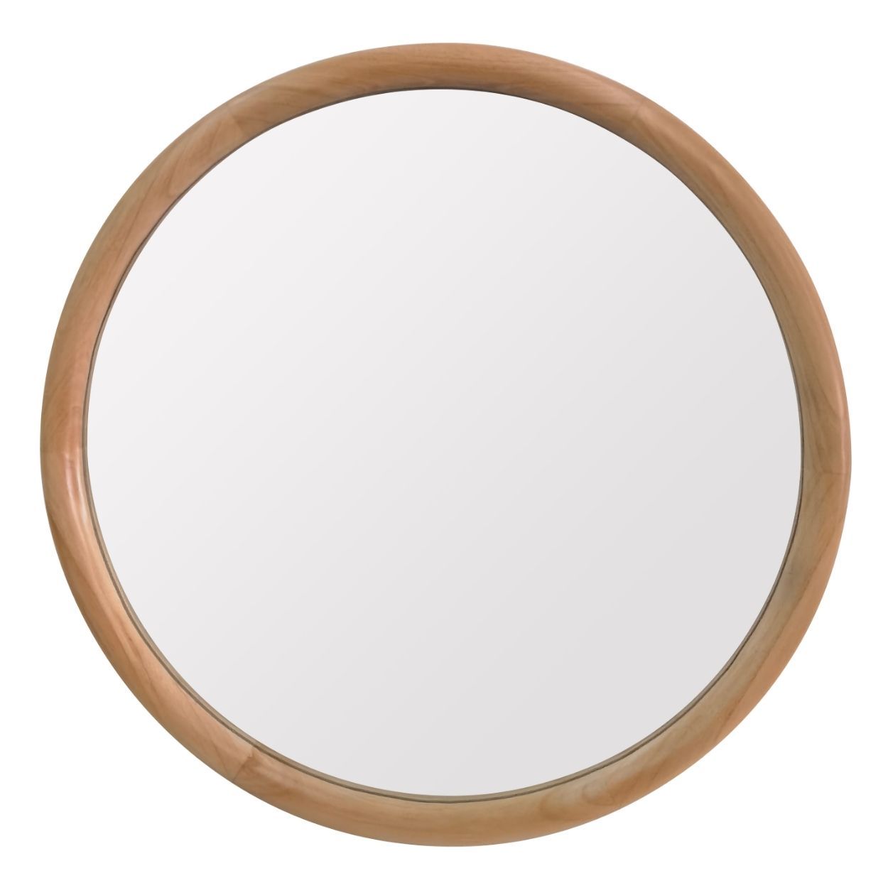Contemporary Wood Mirror Round 50x50Cm