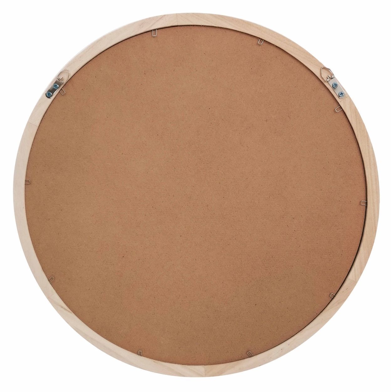 Contemporary Wood Mirror Round 50x50Cm