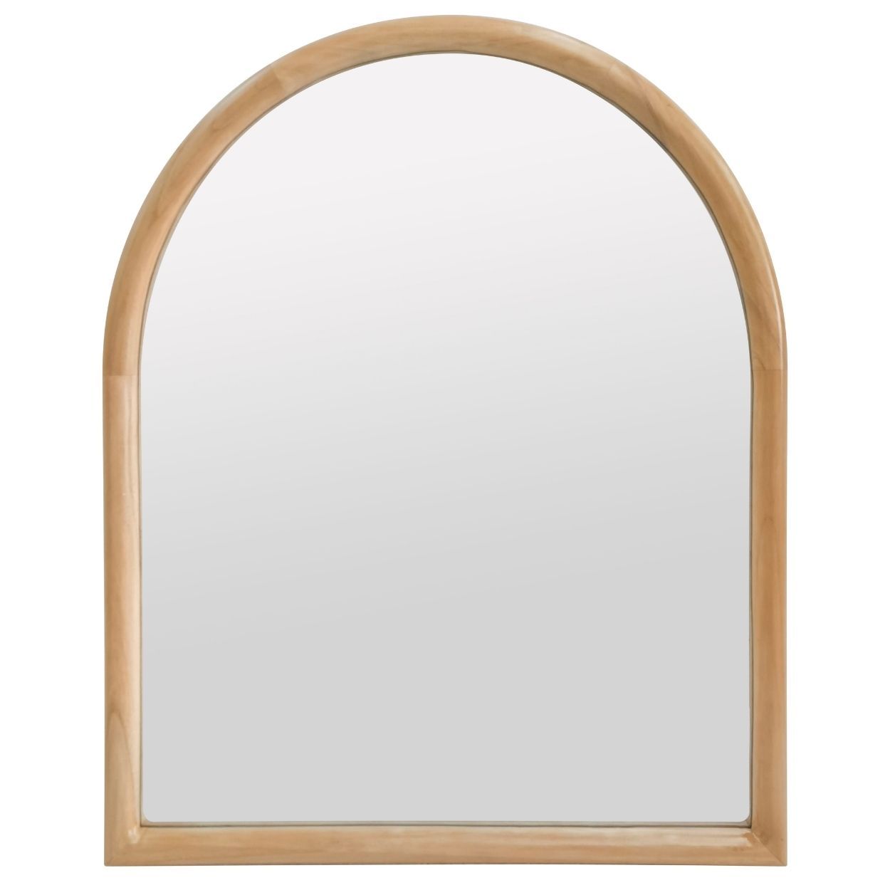 Contemporary Wood Mirror Arched 50x60Cm
