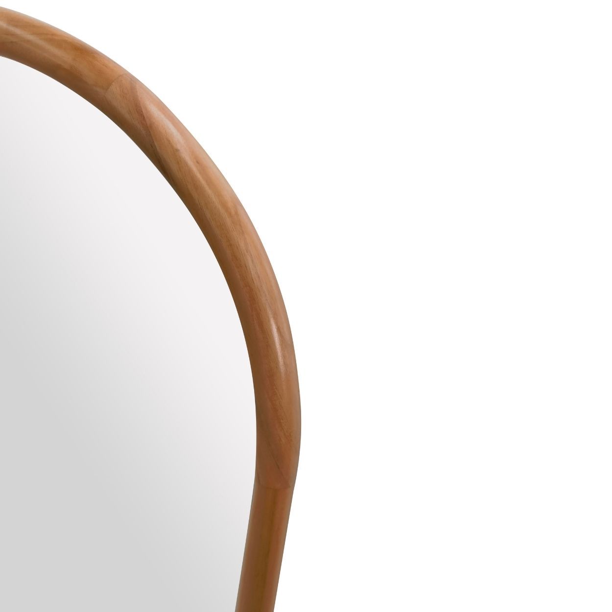 Contemporary Wood Mirror Arched 50x60Cm