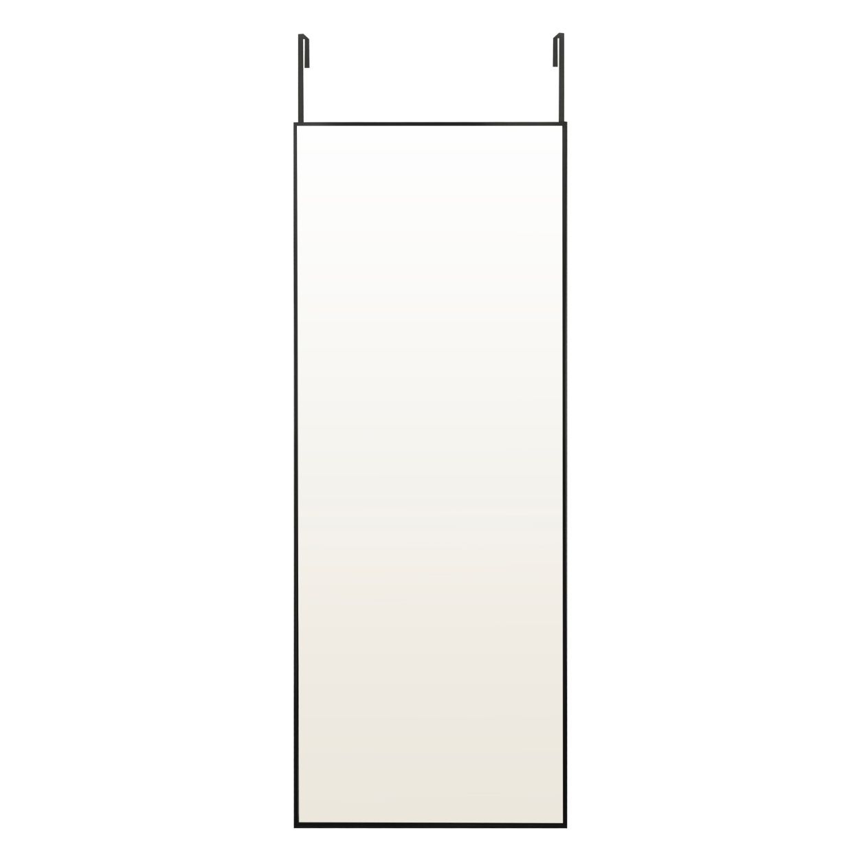 Over The Door Mirror 37x120cm Black