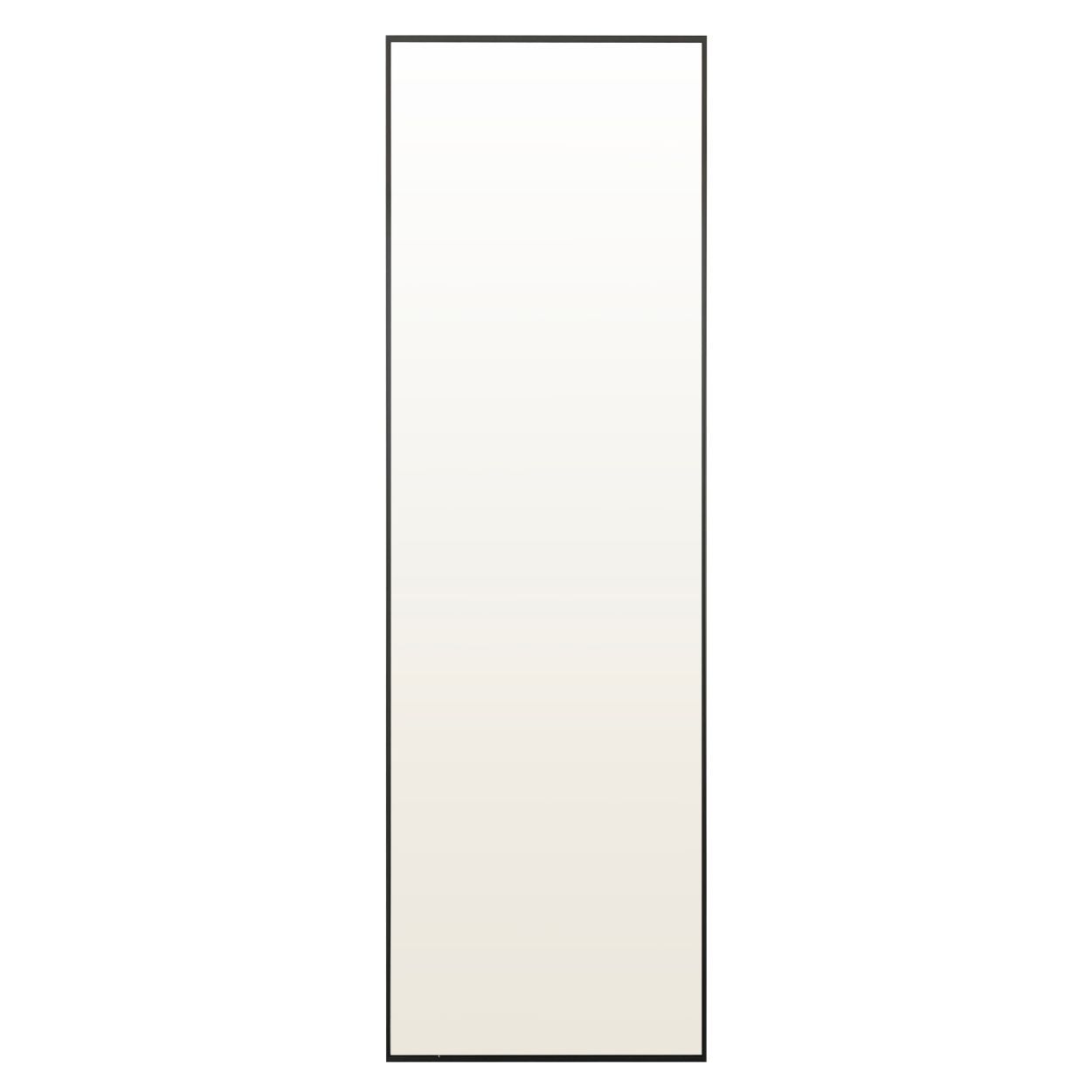 Over The Door Mirror 37x120cm Black
