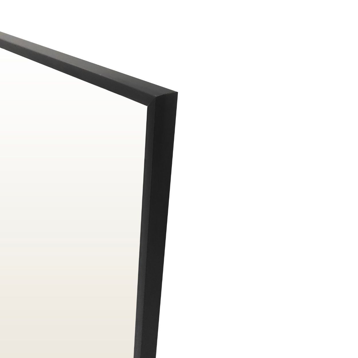 Over The Door Mirror 37x120cm Black