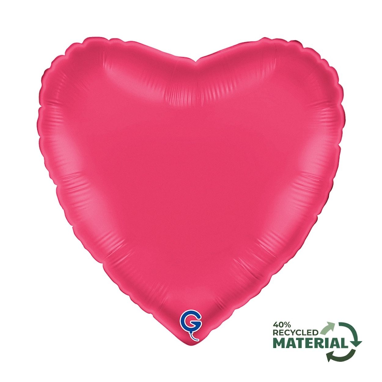 Heart Foil Balloon Lipstick Pink 56cm