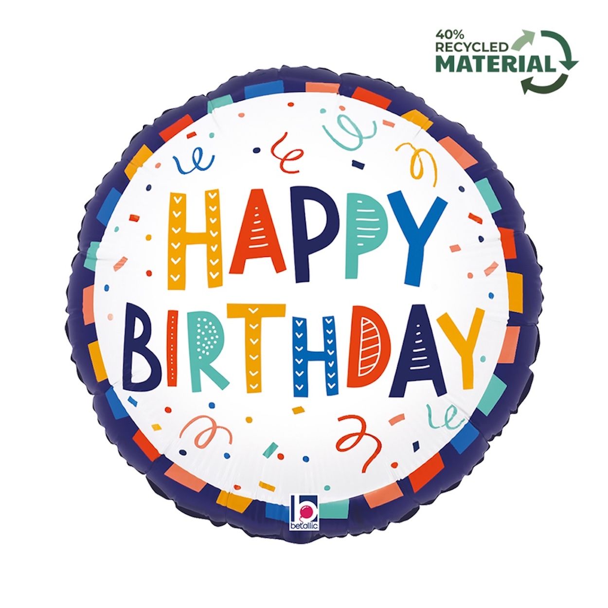 Happy Birthday Foil Balloon Festive