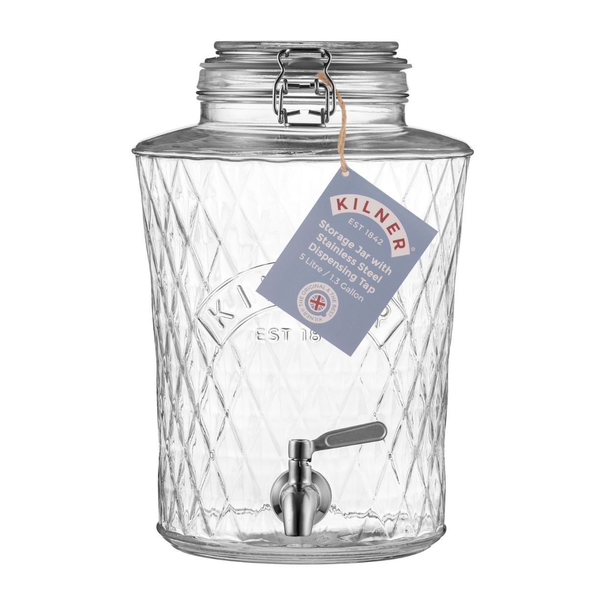 Kilner 5Ltr Dispenser Stainless Steel Tap